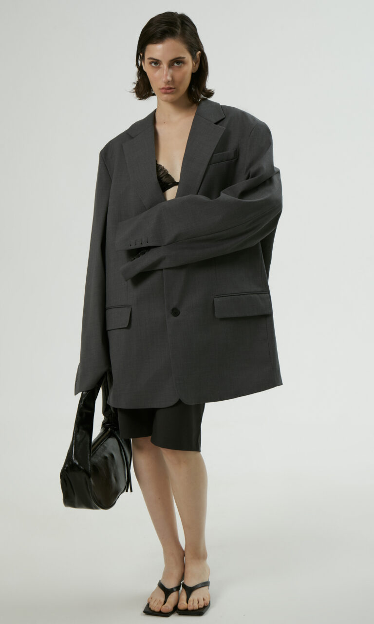 Super oversized wool jacket