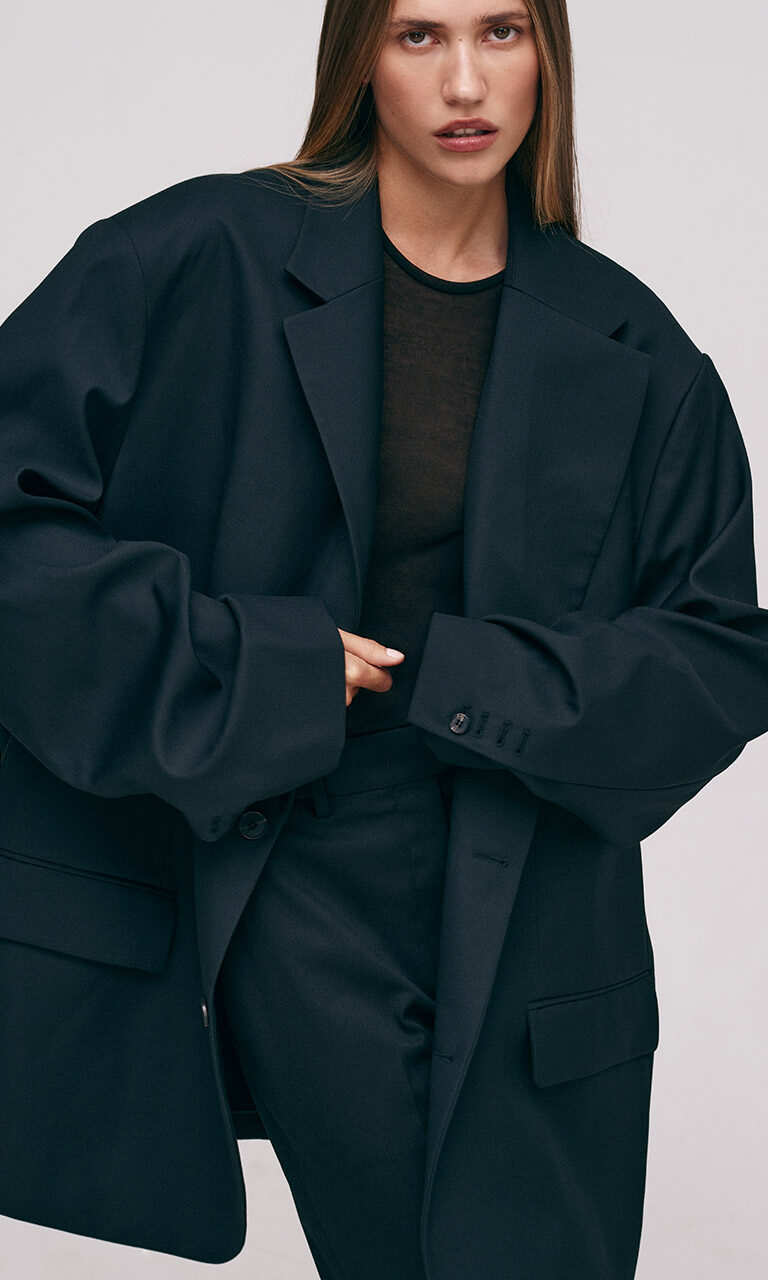 Super oversized wool jacket