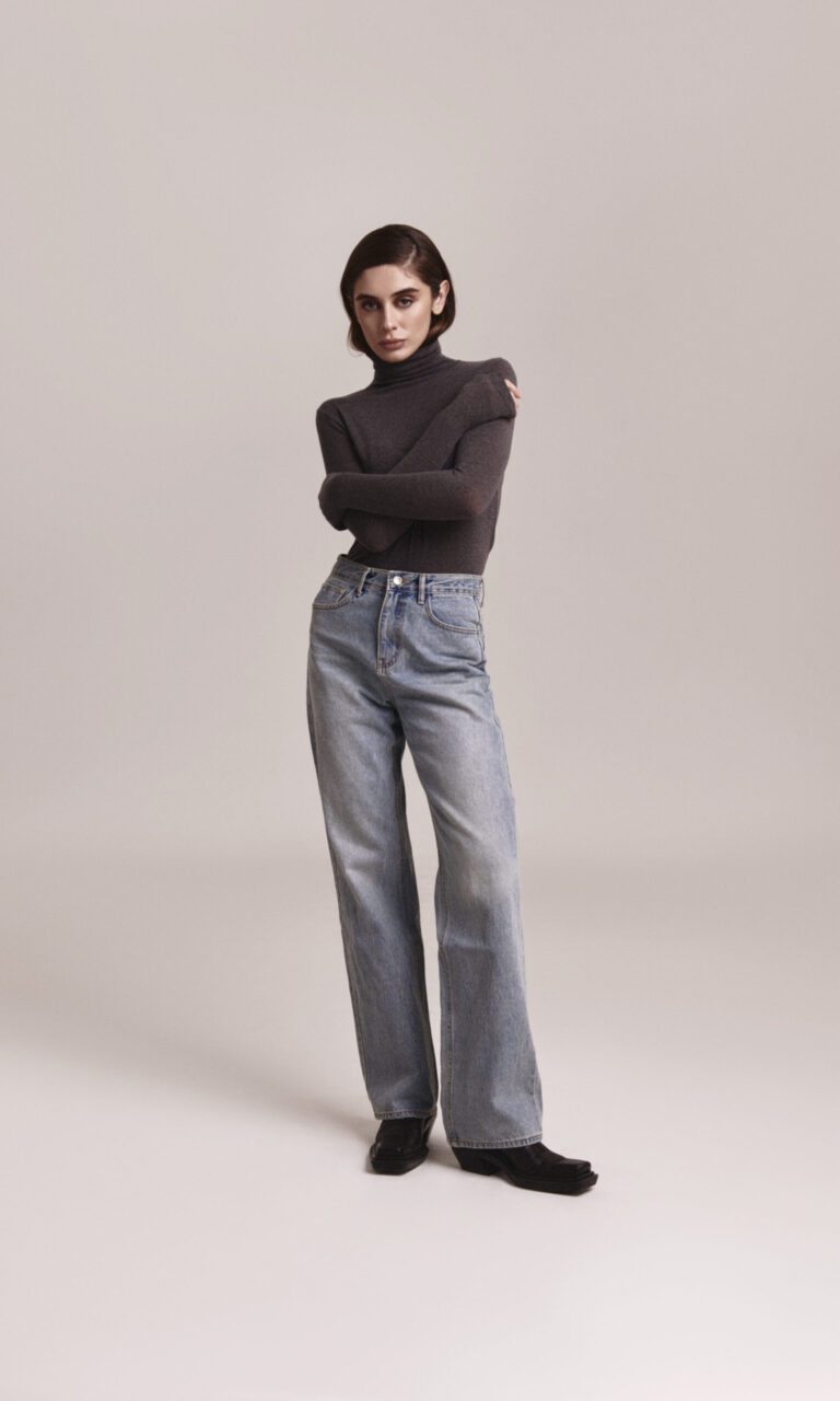 Rowe high straight jeans