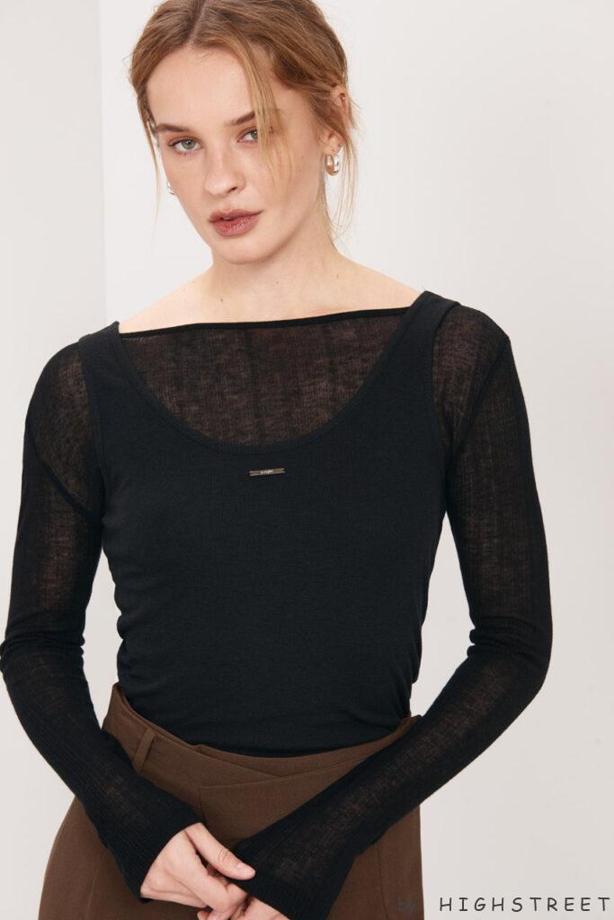Tank and sleeve top