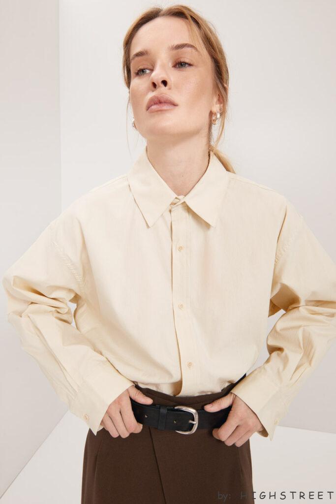 Relaxed cotton shirt