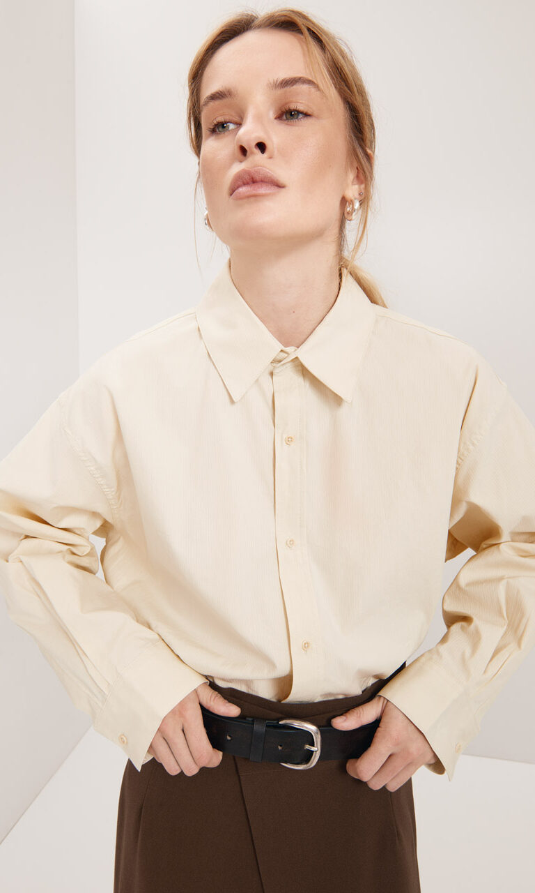 Relaxed cotton shirt