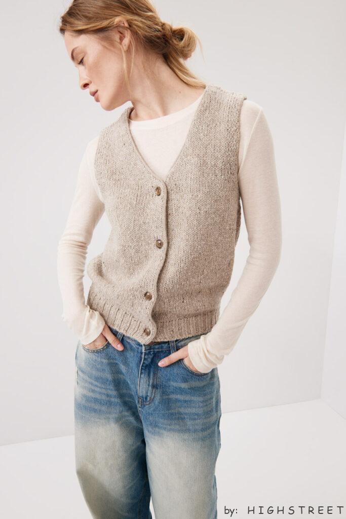 Cozy knit vest