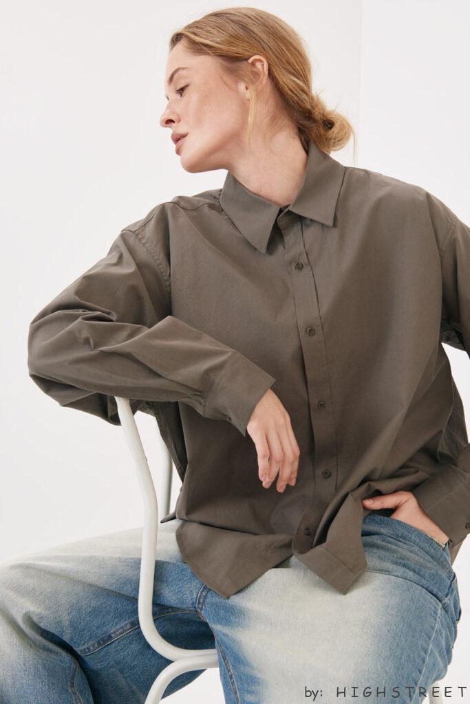 Relaxed cotton shirt