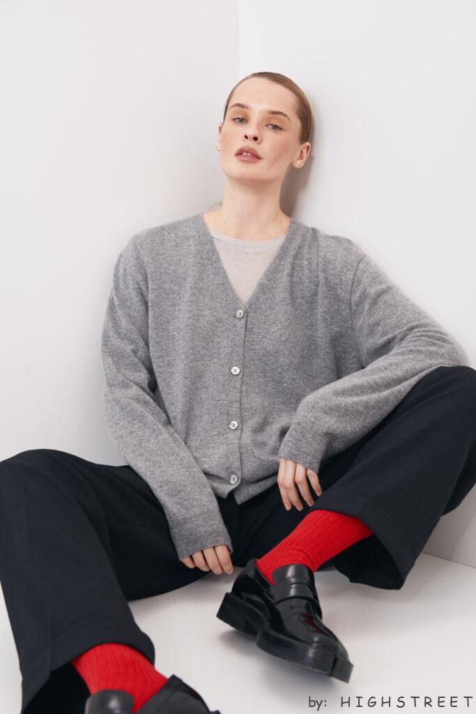 Wool and cashmere cardigan
