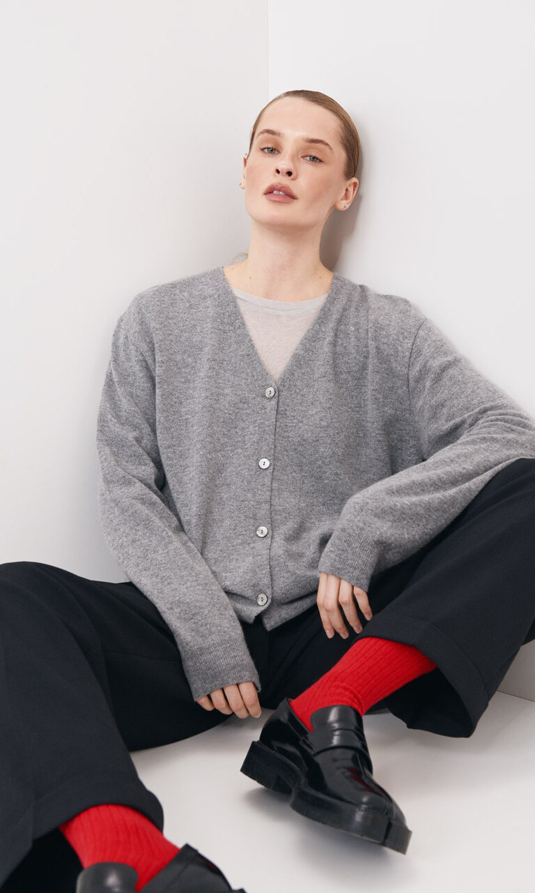 Wool and cashmere cardigan