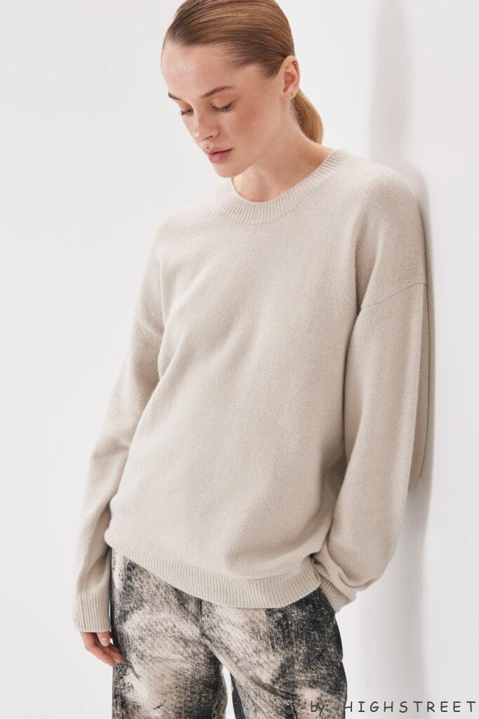 Soft mink and merino wool jumper