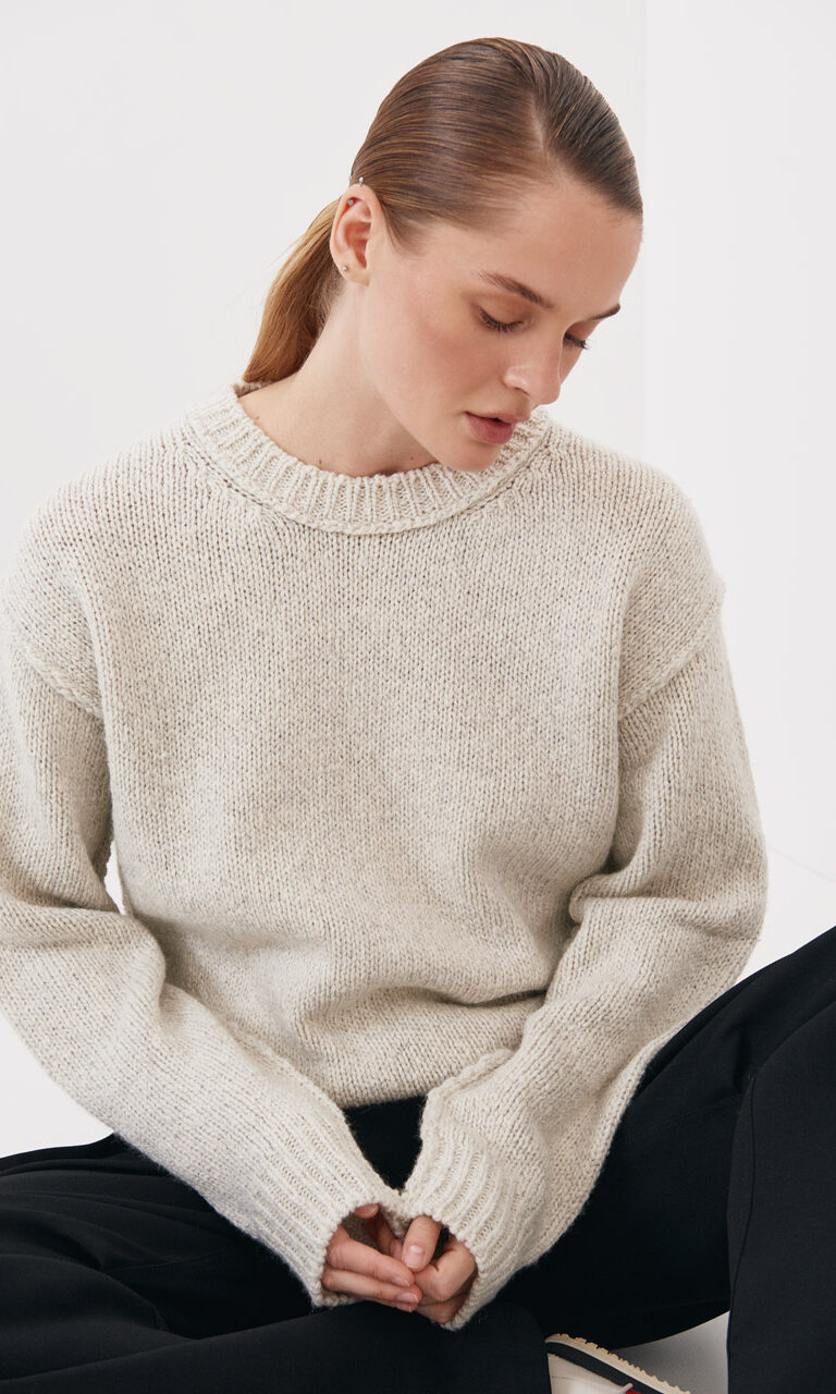 Handcrafted lambswool jumper