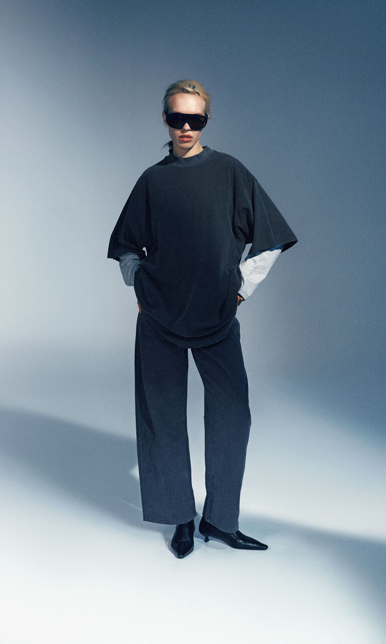 Oversized distressed t-shirt