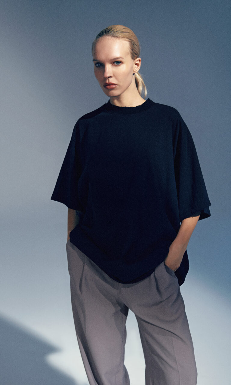 Oversized distressed t-shirt