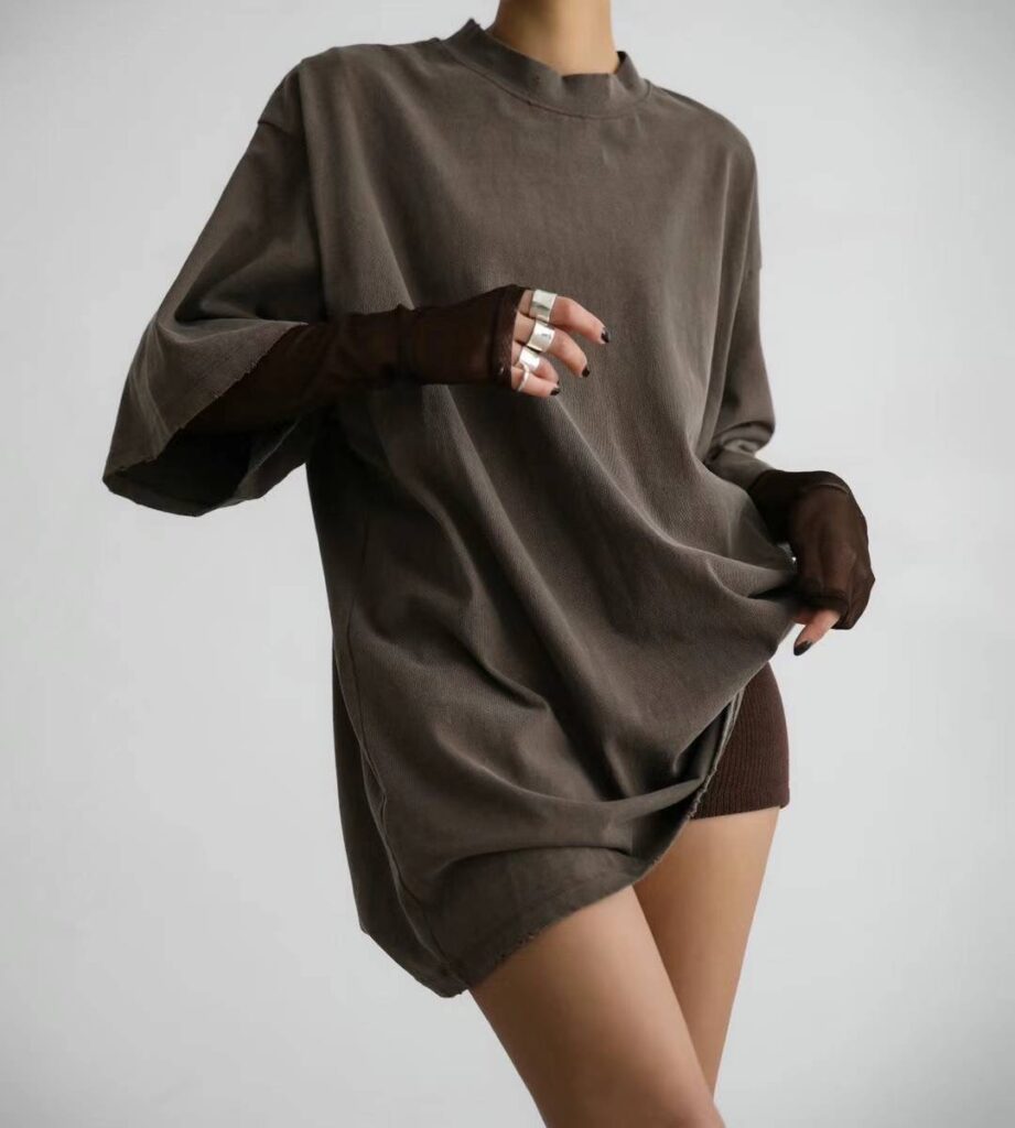 Oversized distressed t-shirt