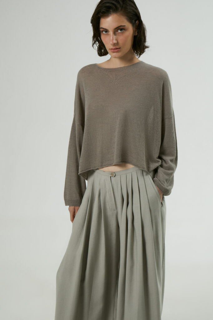Linen knit top
