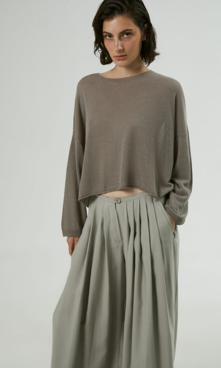 Linen knit top