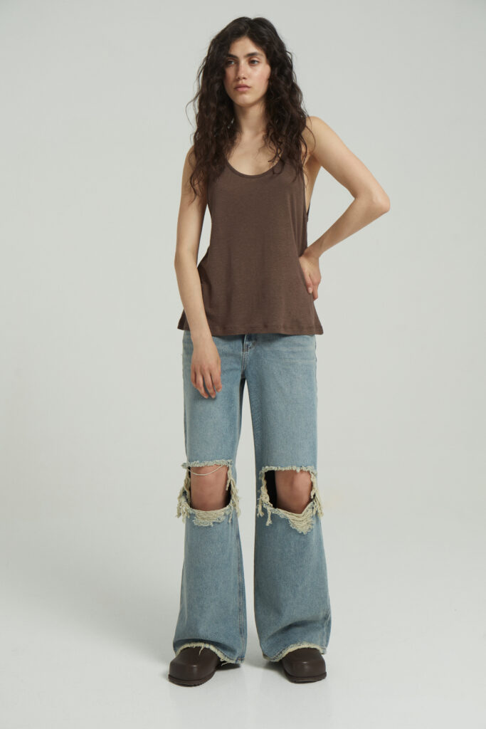 Broken-in jeans