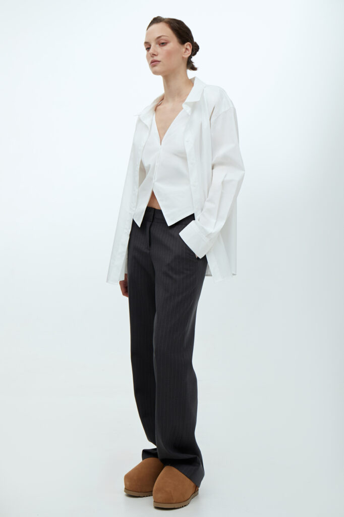 Oversized double layer shirt