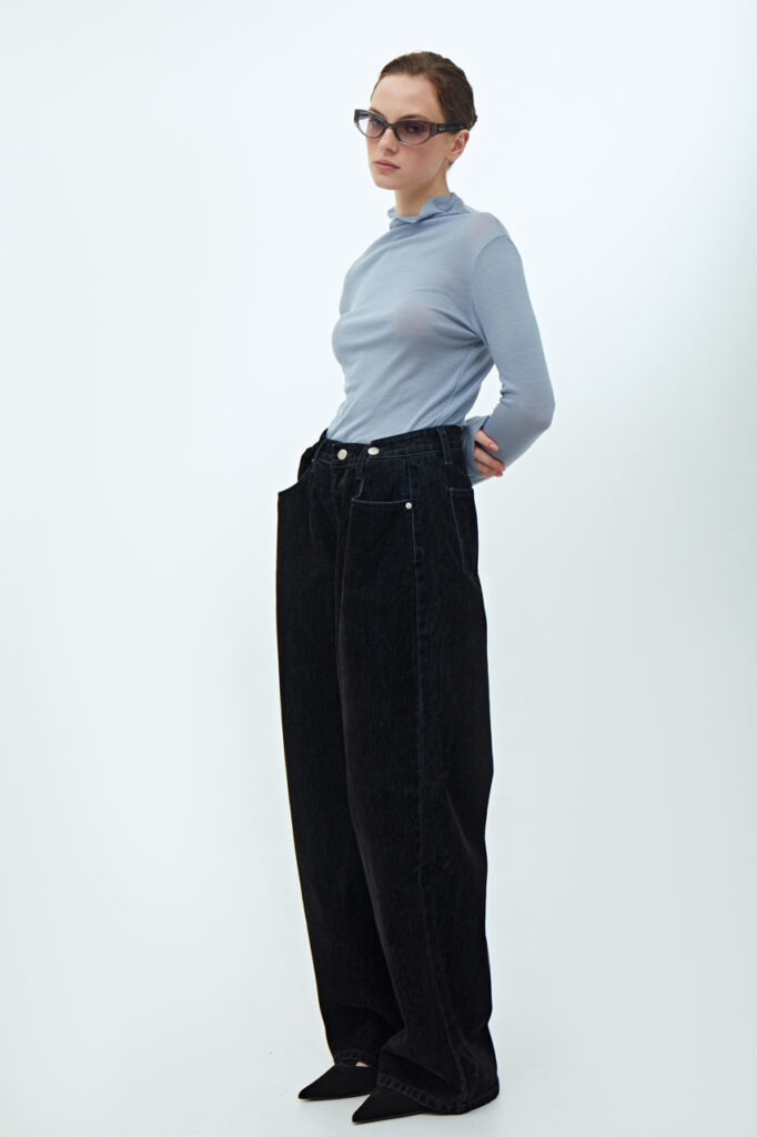 Adjustable velvet jeans