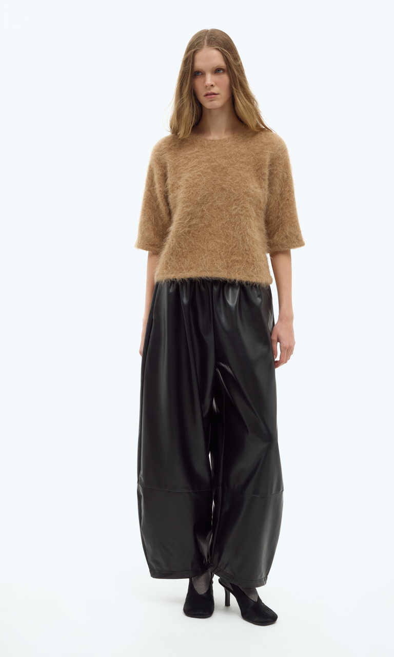 Brushed alpaca sweater