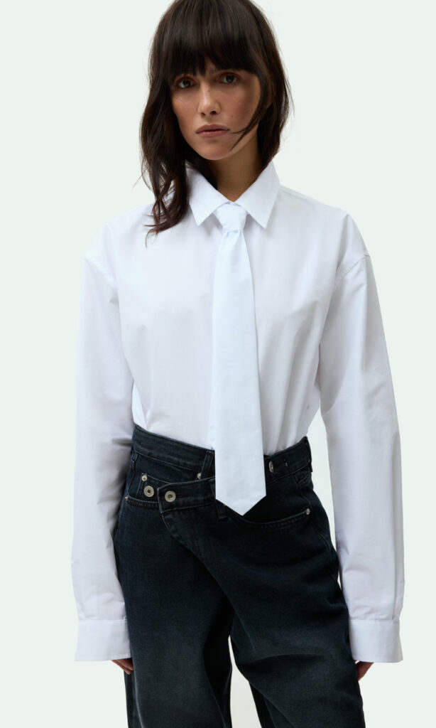 Tied-up shirt