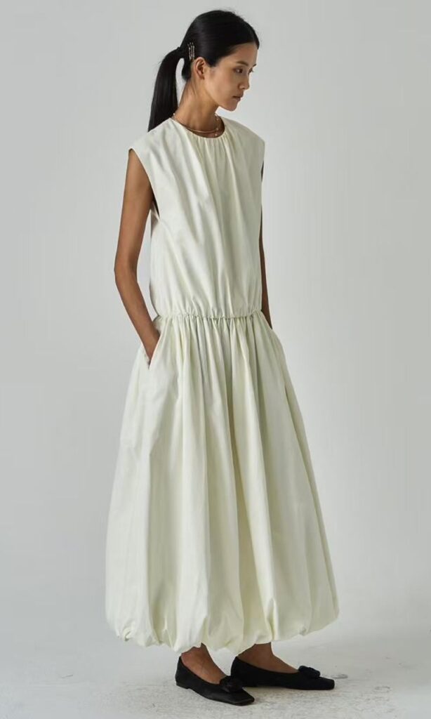 Bubble hem dress