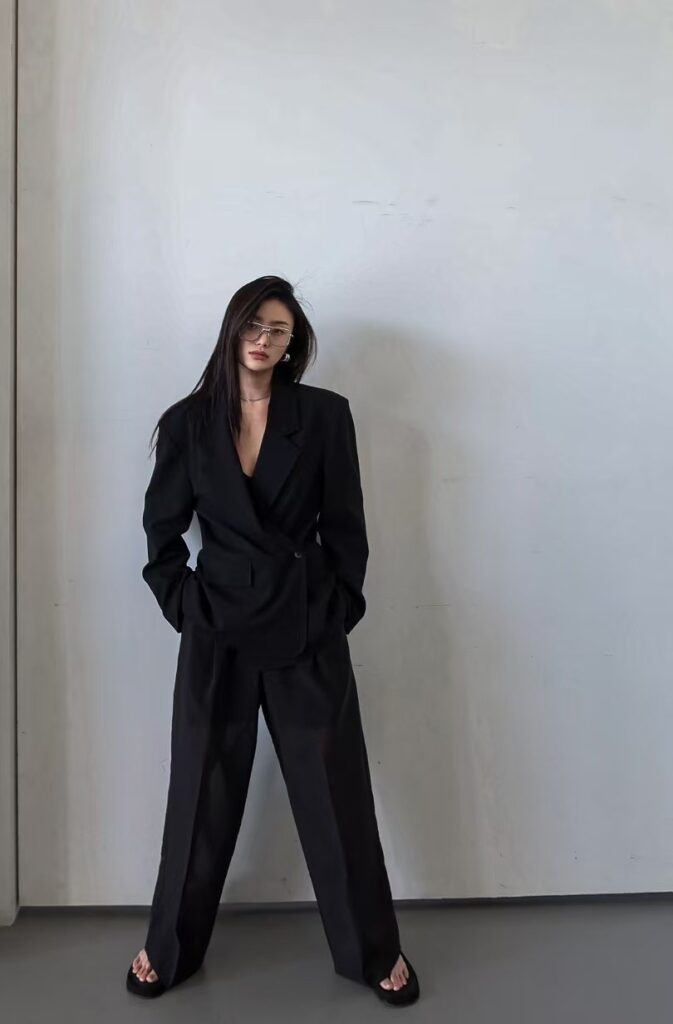 Wrap blazer with back detail
