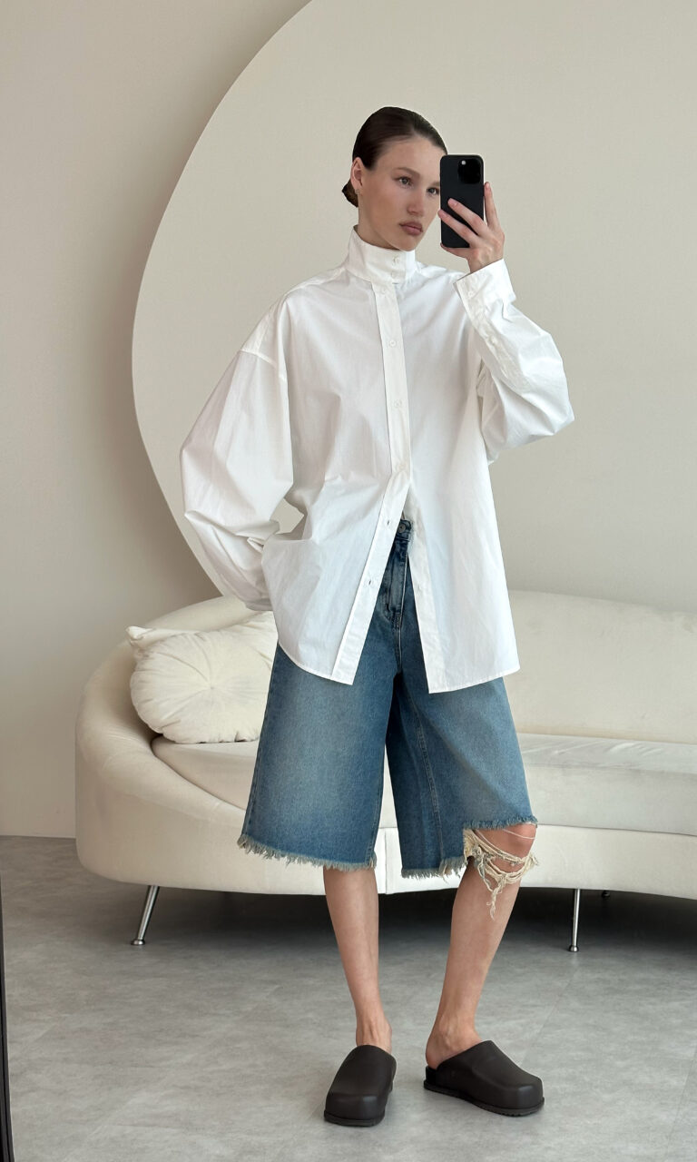 Bowie denim bermudas