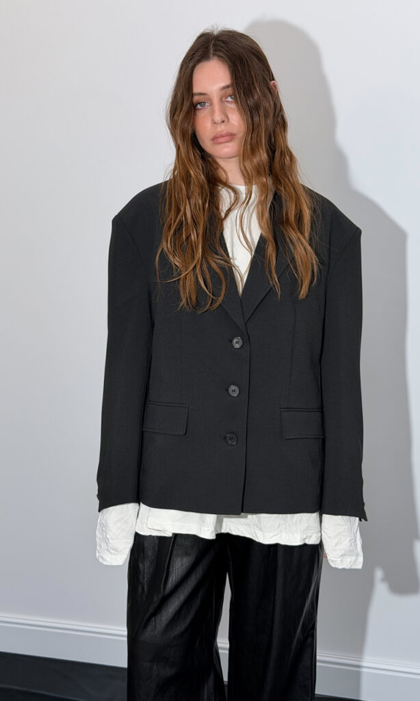 Loose-fit boxy blazer