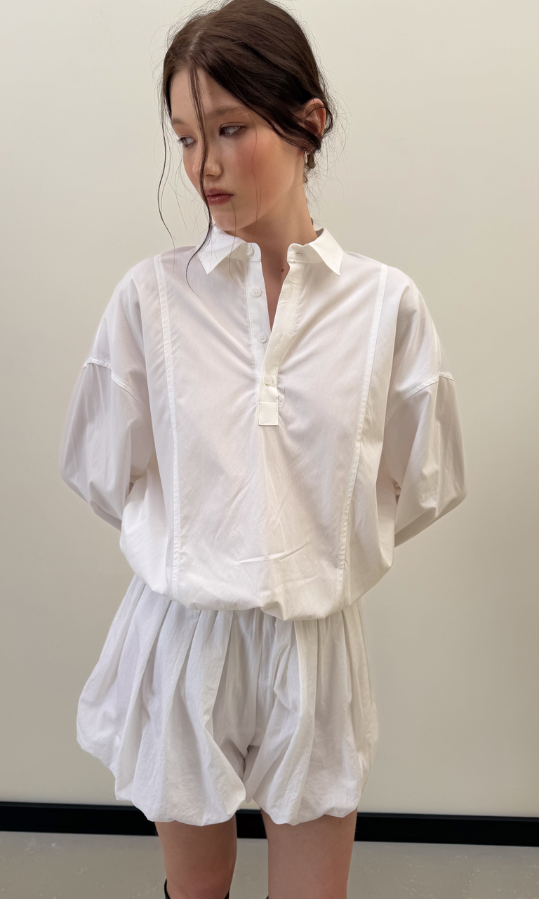 Open-back wind shirt