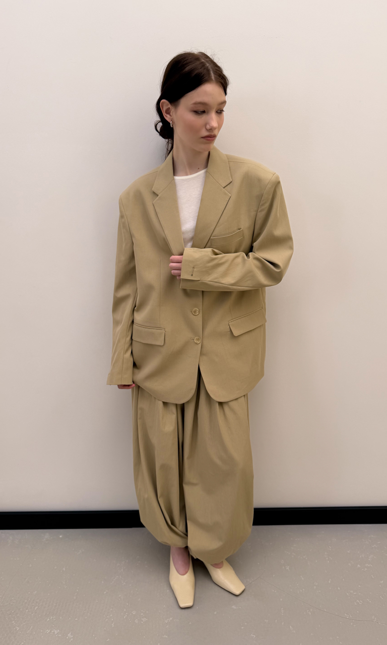 Oversized cotton jacket